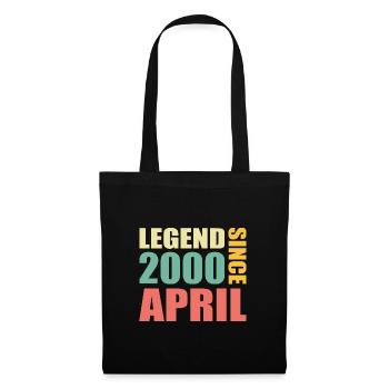 23rd birthday April Year 2000 Gift idea - Tote Bag - black - Front