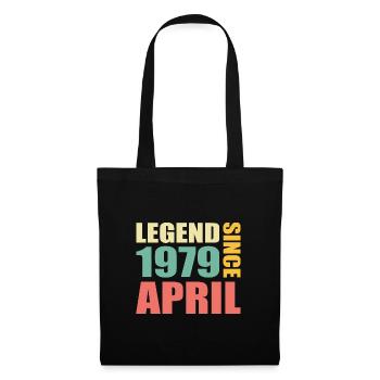 44th birthday April Born 1979 Gift idea - Tote Bag - black - Front