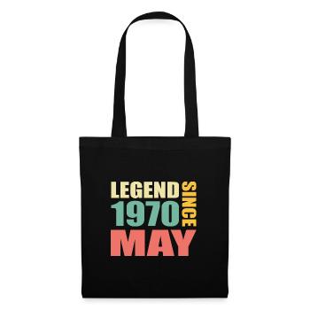 53rd Birthday May Vintage 1970 Gift Idea - Tote Bag - black - Front