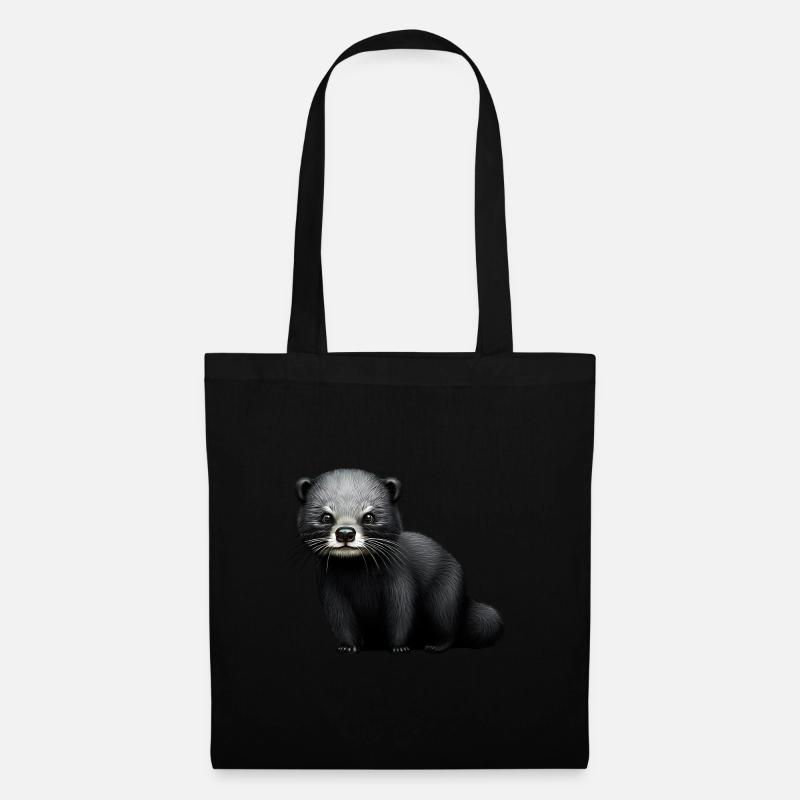 Binturong intrigant - Sac en tissu - noir