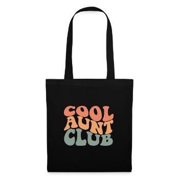 Cool Aunt Club - Stoffbeutel - Schwarz - Vorne