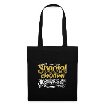 T-shirts de l’éducation de l’enfance en difficulté - Sac en tissu - noir - Devant