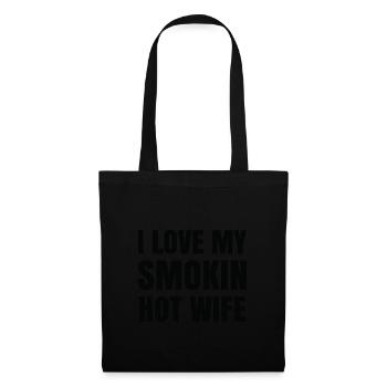 Drôles d’hommes Vêtements Cadeau pour Lui Mari J’Aime Mon - Sac en tissu - noir - Devant