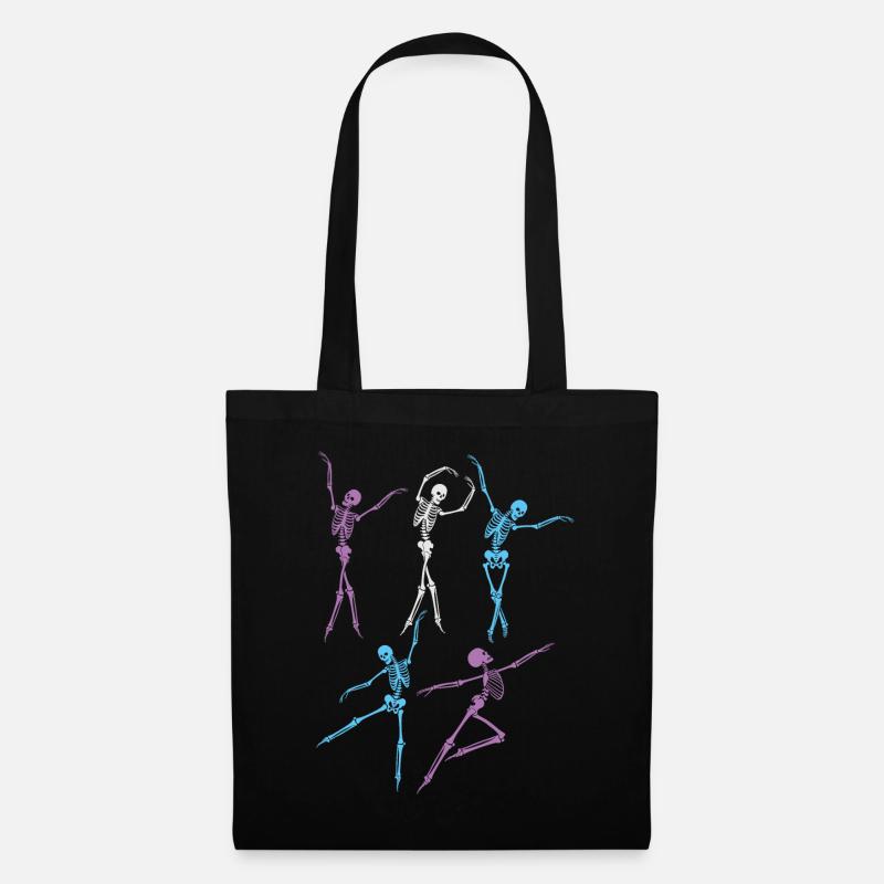 Dancing Skeleton Party - Tote Bag - black