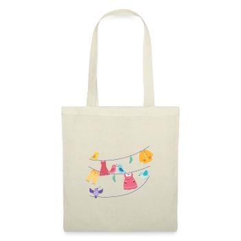 Oiseaux de blanchisserie vêtements suspendus cadeau amoureux des oiseaux - Sac en tissu - nature - Devant