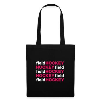 Hockey Hockey sur gazon gazon artificiel « hockey sur gazon » - Sac en tissu - noir - Devant