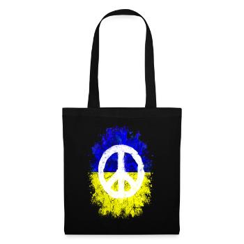 Paix Ukraine - Sac en tissu - noir - Devant