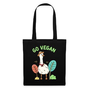 Goose design for proud vegans - Tote Bag - black - Front