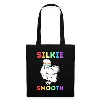 Silkie Fluffy Chicken Silky Smooth Rainbow Shades - Tote Bag - black - Front