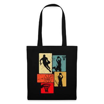 Retro Style Basketball - Tote Bag - black - Front