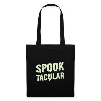 Halloween Hemd Spuk Kostüm Geschenk Tee - Stoffbeutel - Schwarz - Vorne