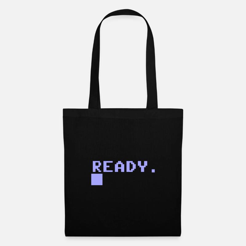 C64 Ready - Stoffbeutel - Schwarz