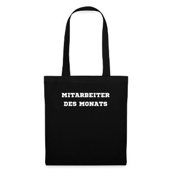 Mitarbeiter des Monats - Stoffbeutel - Schwarz - Vorne