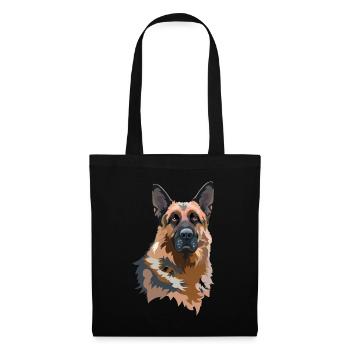 Portrait German Shepherd - Tote Bag - black - Front