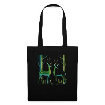 Deer Forest 2 - Tote Bag - black - Front