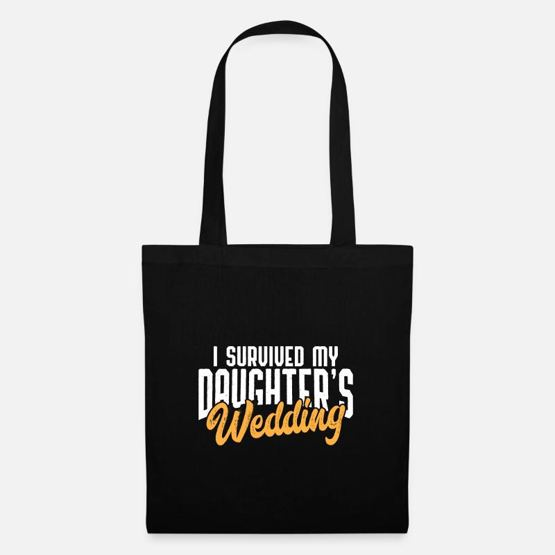 Survived My Daughter's Wedding Bride's Father Gift - Tote Bag - black