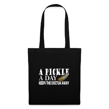 A Pickle a day keeps the Doctor away - Tote Bag - black - Front