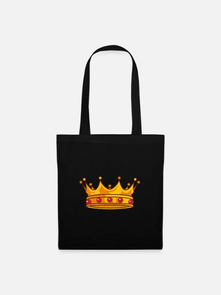 Golden Crown - Tote Bag - black
