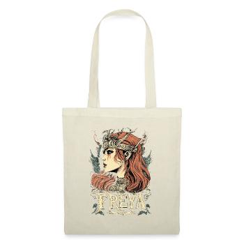 Freya Shield Maiden Vikings Viking Odin Edda - Tote Bag - nature - Front