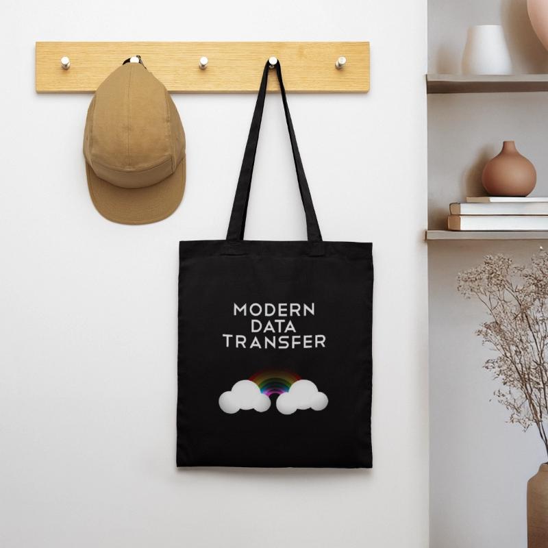 Modern Data Transfer Clouds Computer Scientist Gift Tote Bag