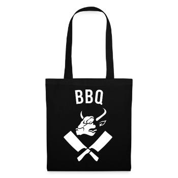 BBQ ideal for barbecue enthusiasts - Tote Bag - black - Front