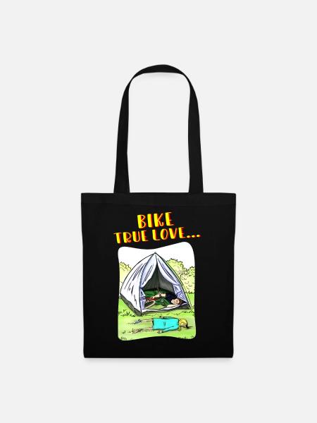 Bike True Love Camping - Tote Bag - black