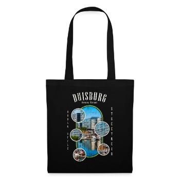 Duisburg Germany City Skyline Home Love - Tote Bag - black - Front