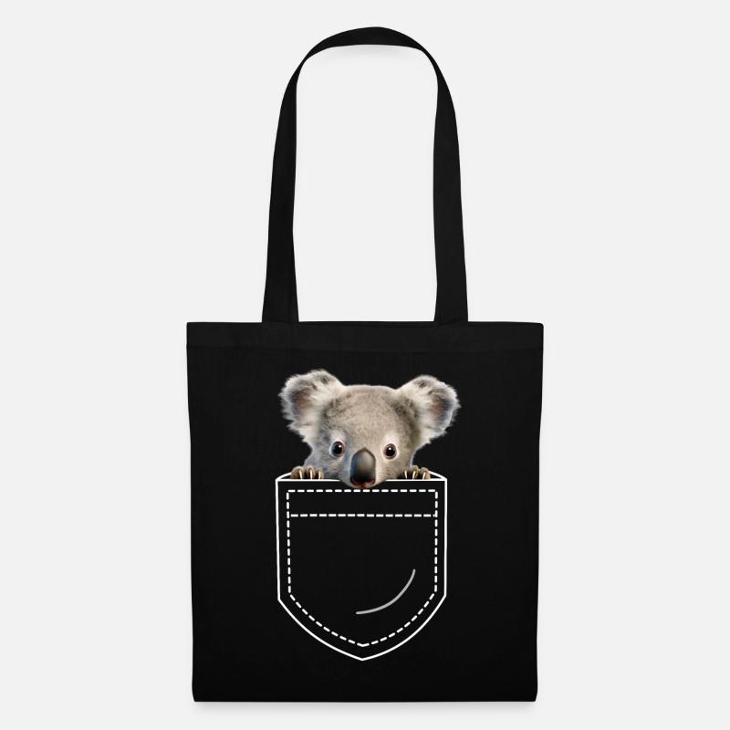 Koala Koala Ours - Sac en tissu - noir