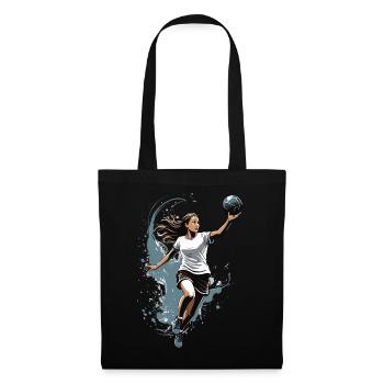 Joueur de handball streetwear Un style iconique - Sac en tissu - noir - Devant