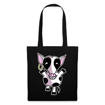 Happy cow - Tote Bag - black - Front