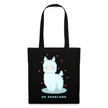No Problama - Conception amusante de lama - Sac en tissu - noir - Devant