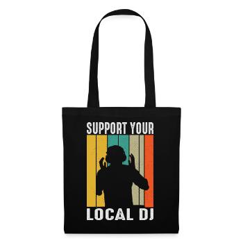 Cadeaux de la tenue DJ - Sac en tissu - noir - Devant