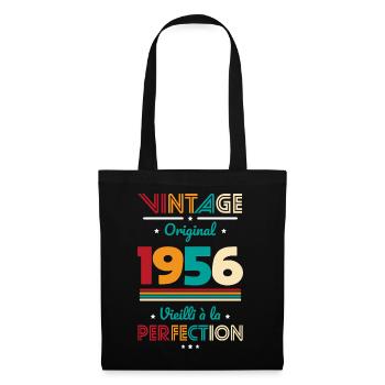 1956 – Vintage – Aged to perfection - Tote Bag - black - Front