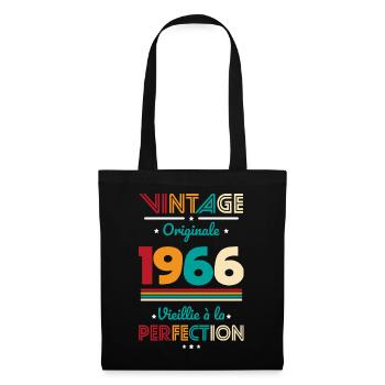 1966 – Vintage – Aged to perfection - Tote Bag - black - Front