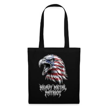 Heavy Metal Patriot Adler USA - Stoffbeutel - Schwarz - Vorne