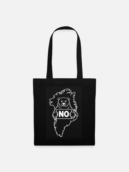 Greenland is not for Sale - Stoffbeutel - Schwarz
