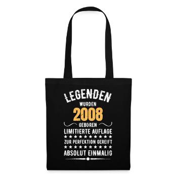 Limited Edition 2007 18th Birthday Gift - Tote Bag - black - Front