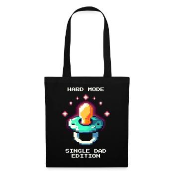 Hard Mode: Single Dad | Single parent - Tote Bag - black - Front