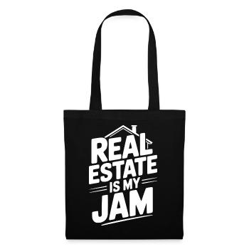 L’immobilier, c’est mon truc - Sac en tissu - noir - Devant