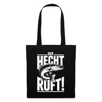 Der Hecht ruft! - Stoffbeutel - Schwarz - Vorne