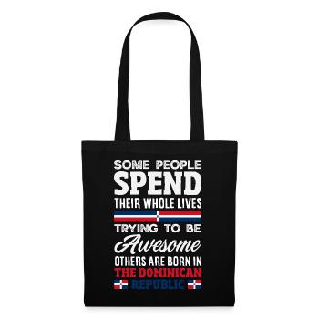 Drapeau de la République dominicaine Dom Rep Pride - Sac en tissu - noir - Devant
