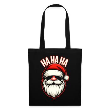 Santa Laugh HAHA Design - Tote Bag - black - Front