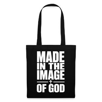 Made In The Image Of God Christian Faith - Tote Bag - black - Front
