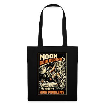 Bloc lunaire : Chemise vintage d’escalade d’astronaute - Sac en tissu - noir - Devant