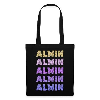 Name: Alwin - Tote Bag - black - Front