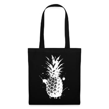 Pineapple Spray White - Tote Bag - black - Front