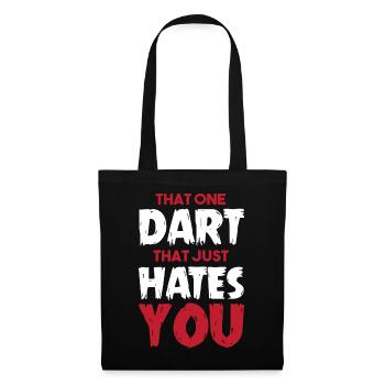Dart Dartboard Dartpfeil - Stoffbeutel - Schwarz - Vorne