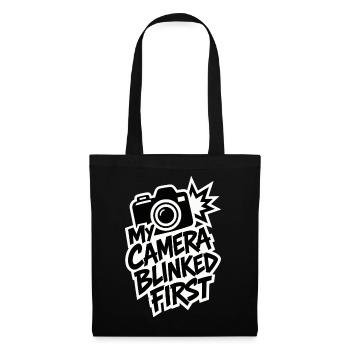 My Camera Blinked First – Fotografen Humor - Stoffbeutel - Schwarz - Vorne