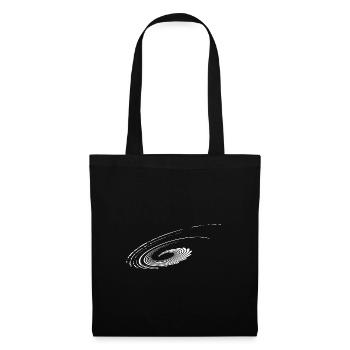 Plans géométriques Paraboles Ellipses Lignes - Sac en tissu - noir - Devant