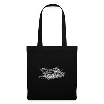 Fast yacht for cool captains and skippers - Tote Bag - black - Front